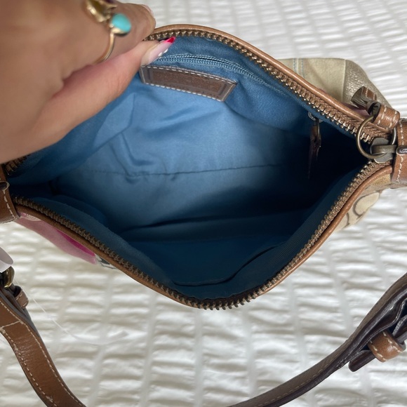 Vintage COACH Patchwork Mini Y2K Shoulder Purse - Picture 11 of 13